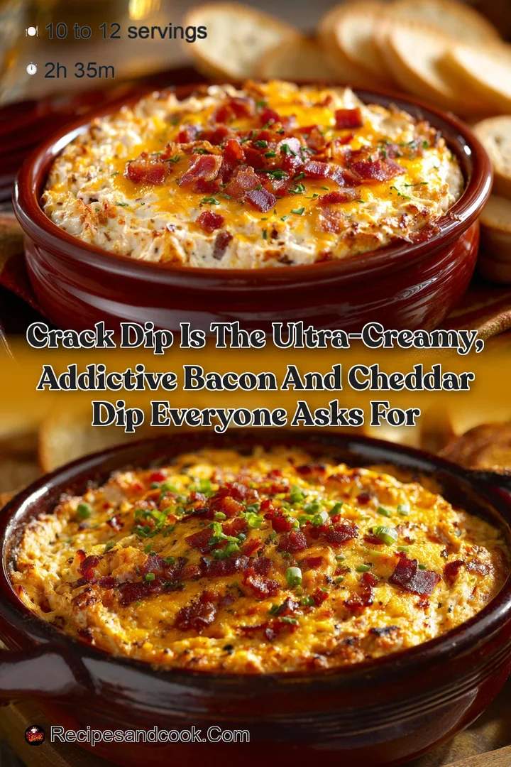 Crack Dip is the ultra-creamy  addictive bacon and cheddar dip everyone asks for