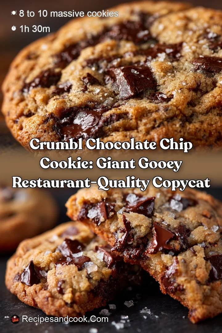 Crumbl Chocolate Chip Cookie: Giant Gooey Restaurant-Quality Copycat