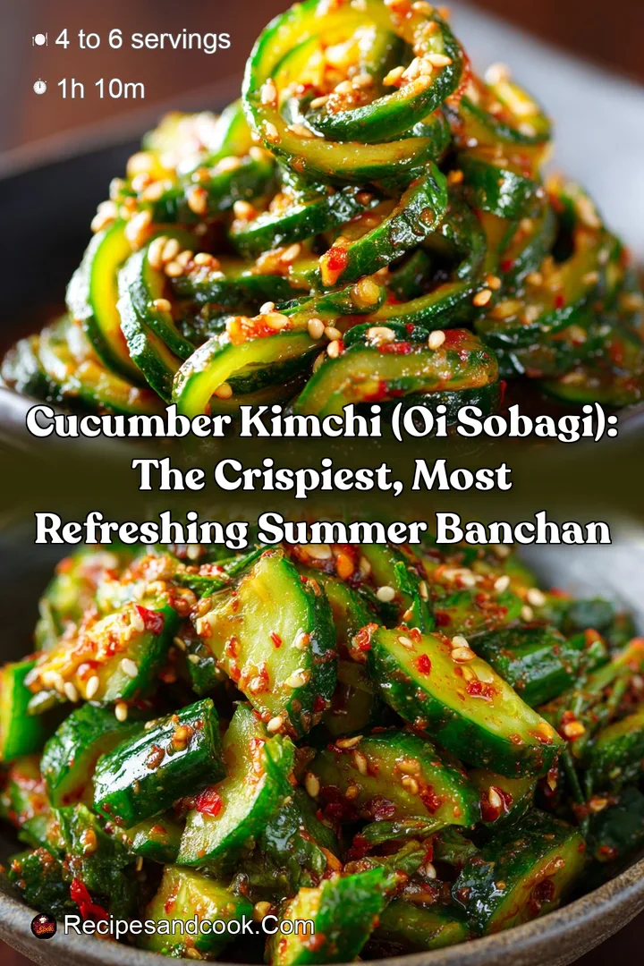 Cucumber Kimchi (Oi Sobagi): The Crispiest  Most Refreshing Summer Banchan