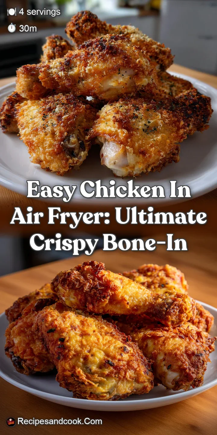 Easy Chicken in Air Fryer: Ultimate Crispy Bone-In
