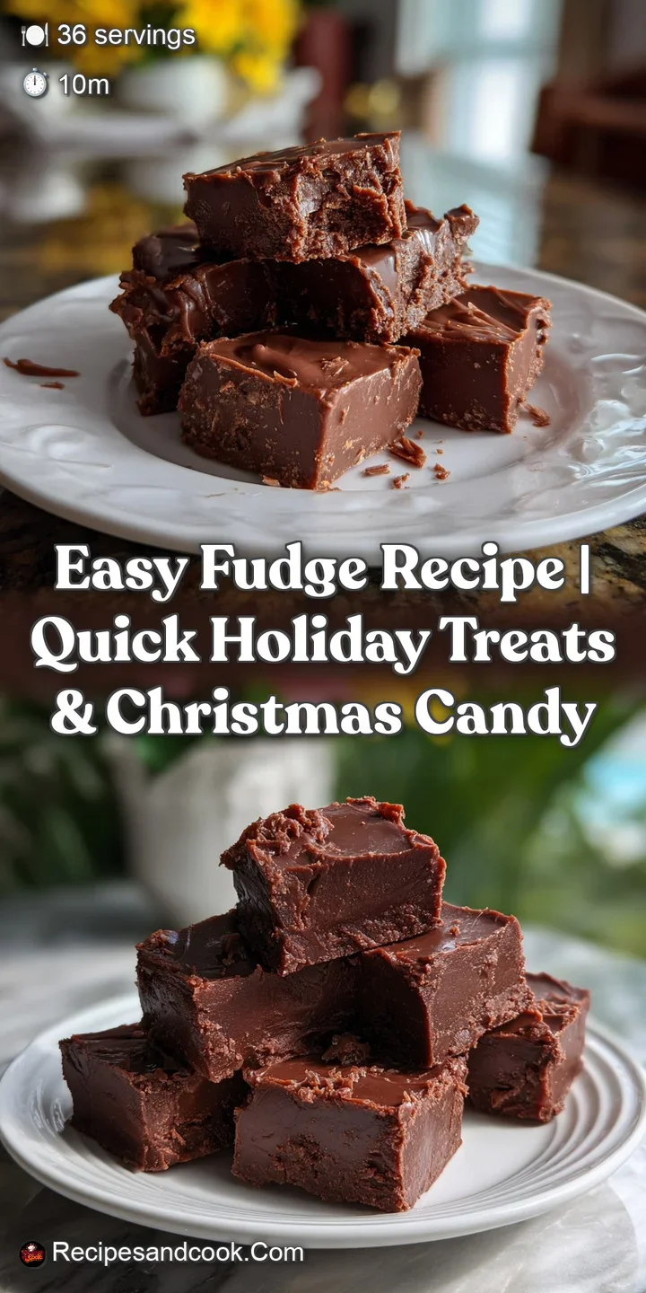 Easy Fudge Recipe | Quick Holiday Treats & Christmas Candy