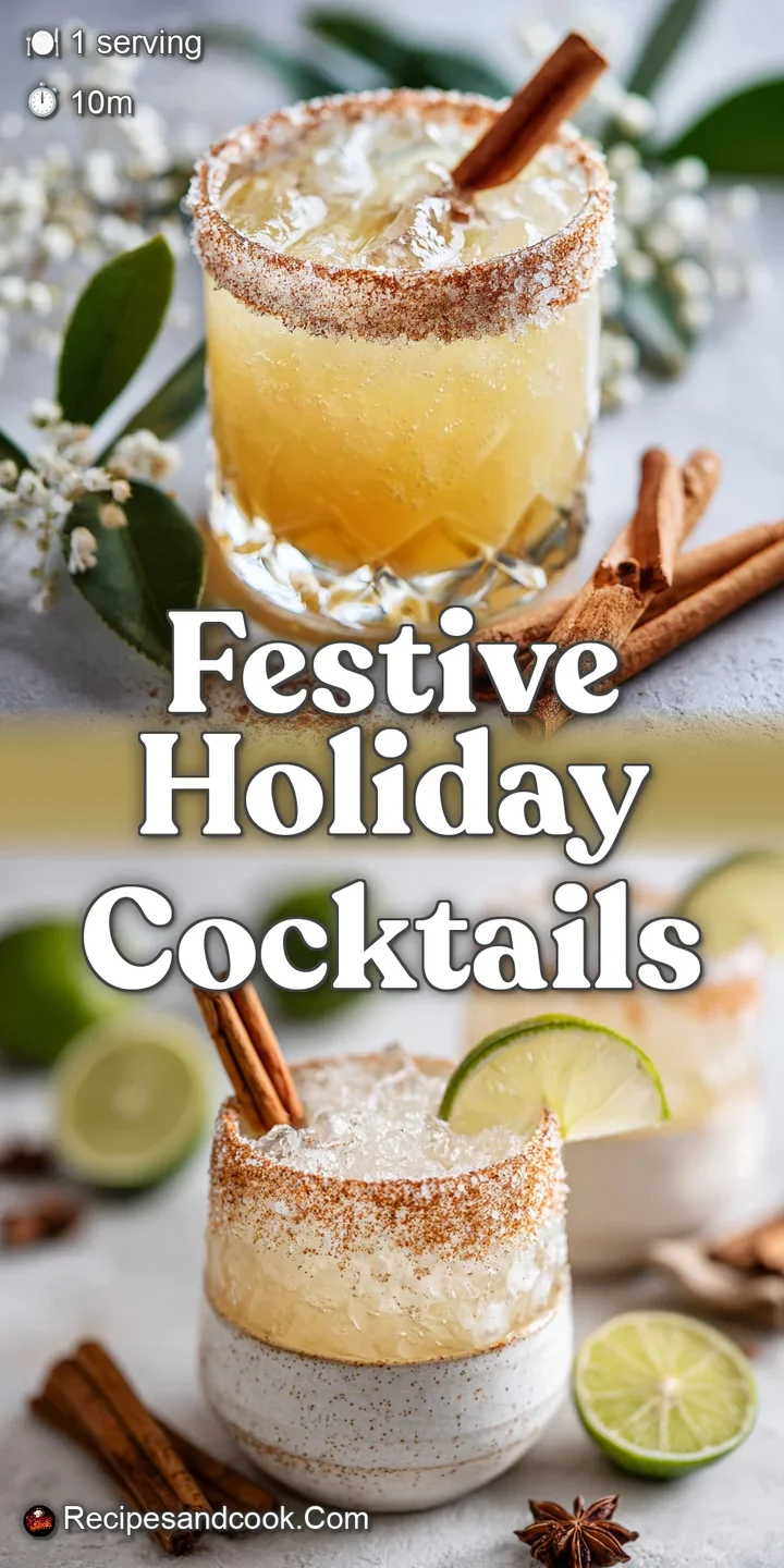 Close-up of a shimmering cocktail with ruby hues and a cinnamon-dusted rim, tiny bubbles rising to the top, so inviting.