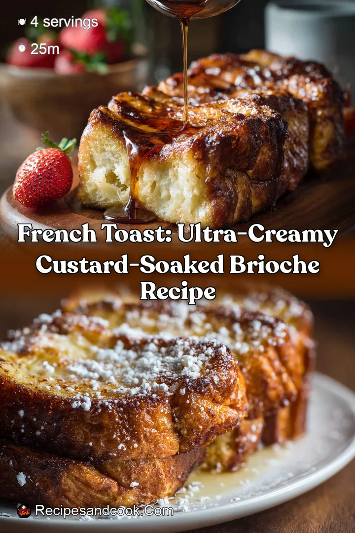 French Toast: Ultra-Creamy Custard-Soaked Brioche Recipe