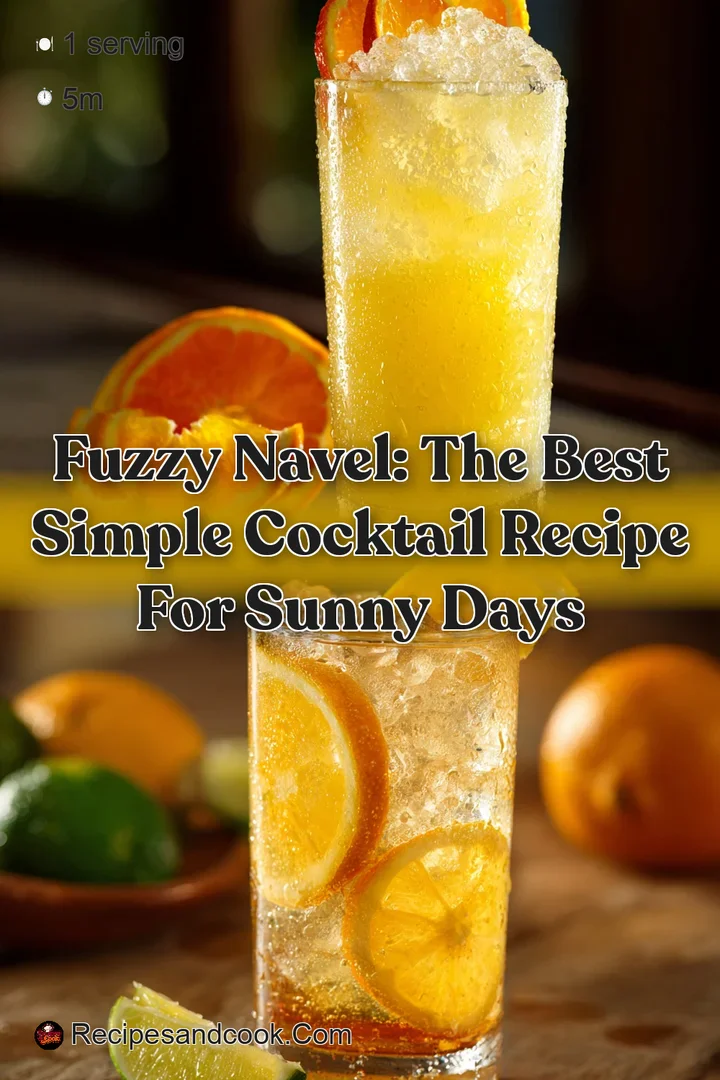 Fuzzy Navel: The Best Simple Cocktail Recipe for Sunny Days