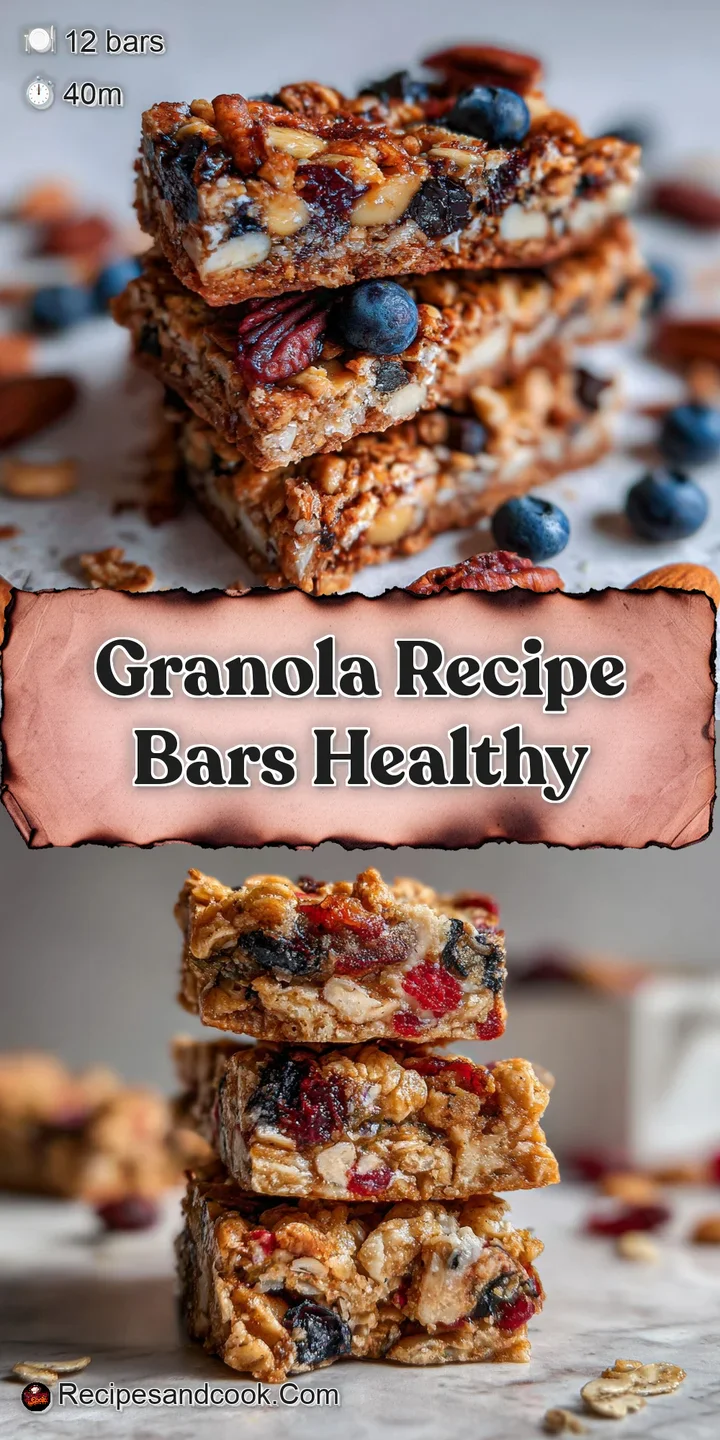 Up-close, a chewy granola bar reveals textures of toasted oats, plump raisins, and crunchy nuts, hinting at a satisfyingly...