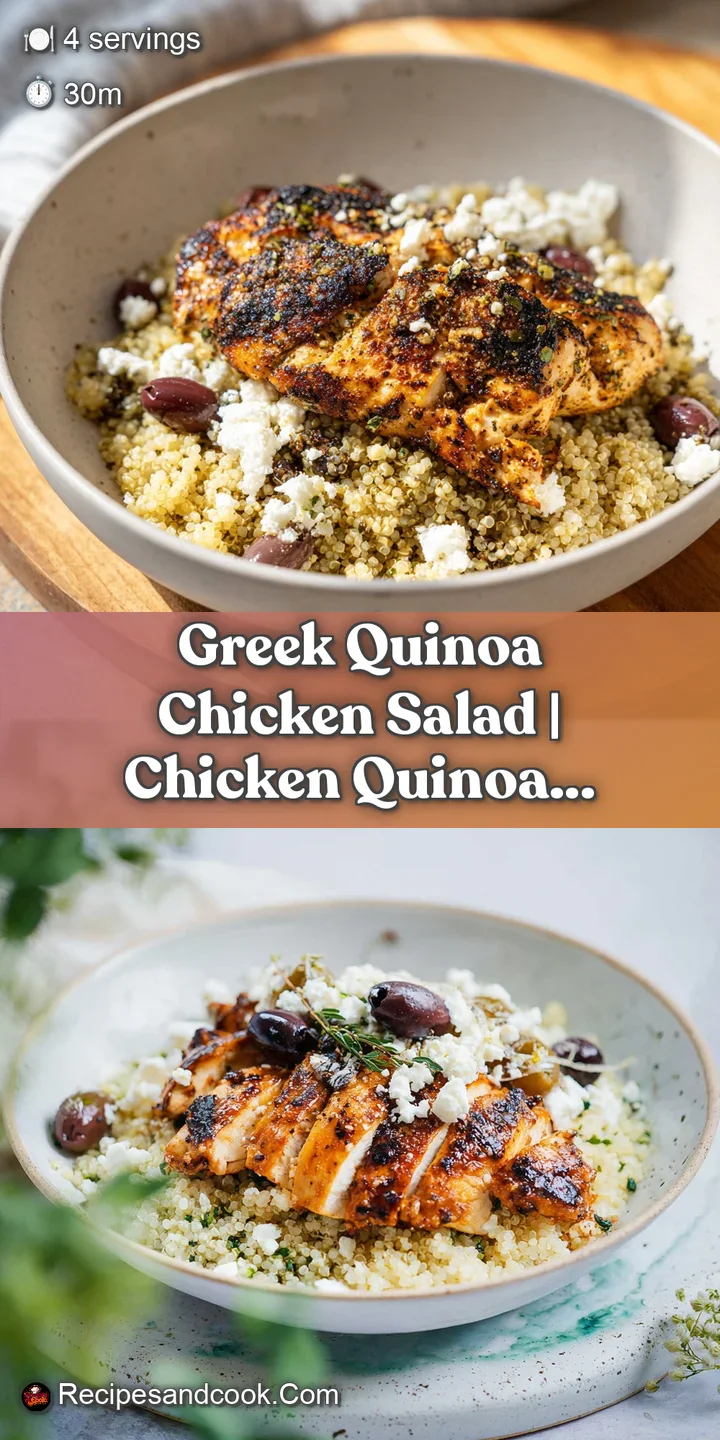 Extreme close-up of glossy quinoa grains, creamy feta crumbles, and sliced kalamata olives with a lemon glisten.