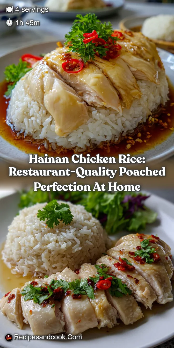 Hainan Chicken Rice: Restaurant-Quality Poached Perfection At Home