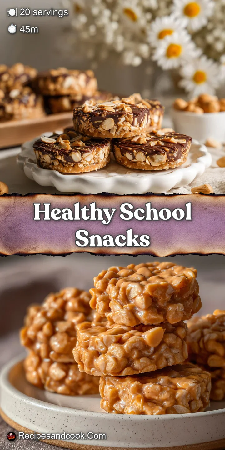 Close-up of a no-bake peanut butter oat bar, revealing chewy texture and visible peanut butter swirls. Appealing and delic...