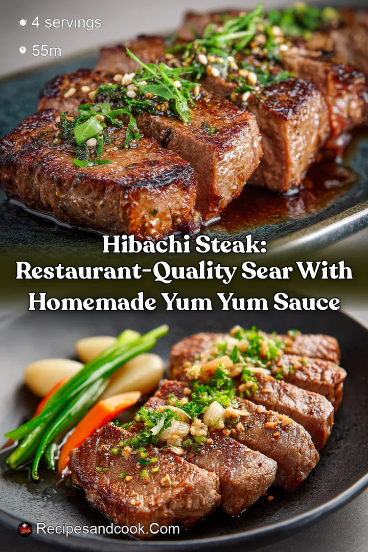 Hibachi Steak: Restaurant-Quality Sear with Homemade Yum Yum Sauce