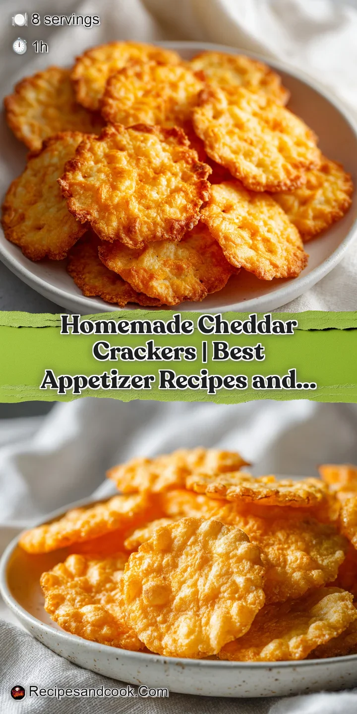 A tantalizing close-up reveals the rough, cheesy texture of a cheddar cracker, baked to a perfect golden crisp.