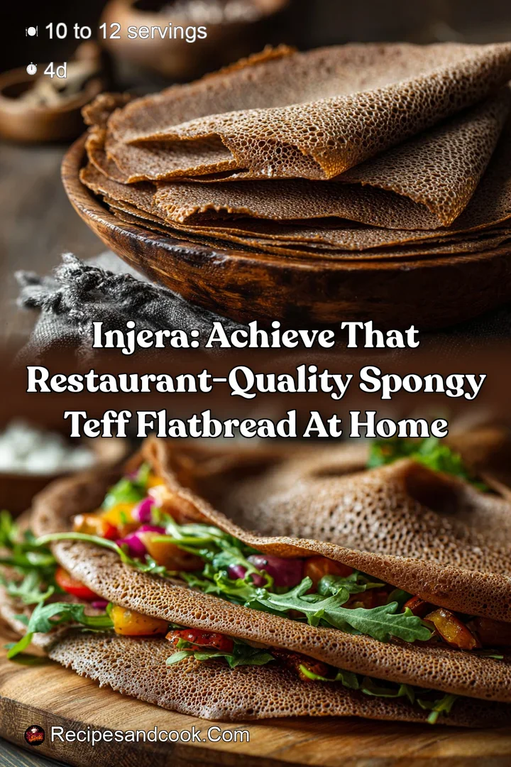 Injera: Achieve That Restaurant-Quality Spongy Teff Flatbread At Home