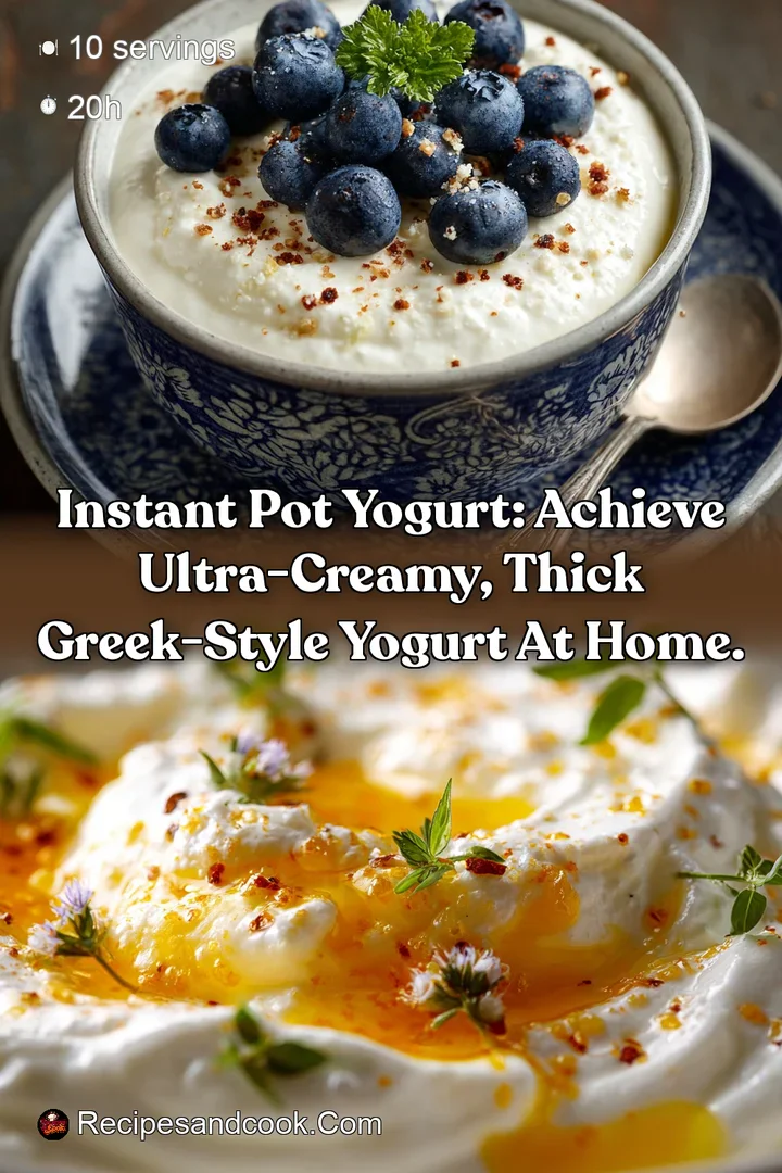 Instant Pot Yogurt: Achieve Ultra-Creamy Thick Greek-Style Yogurt At Home.