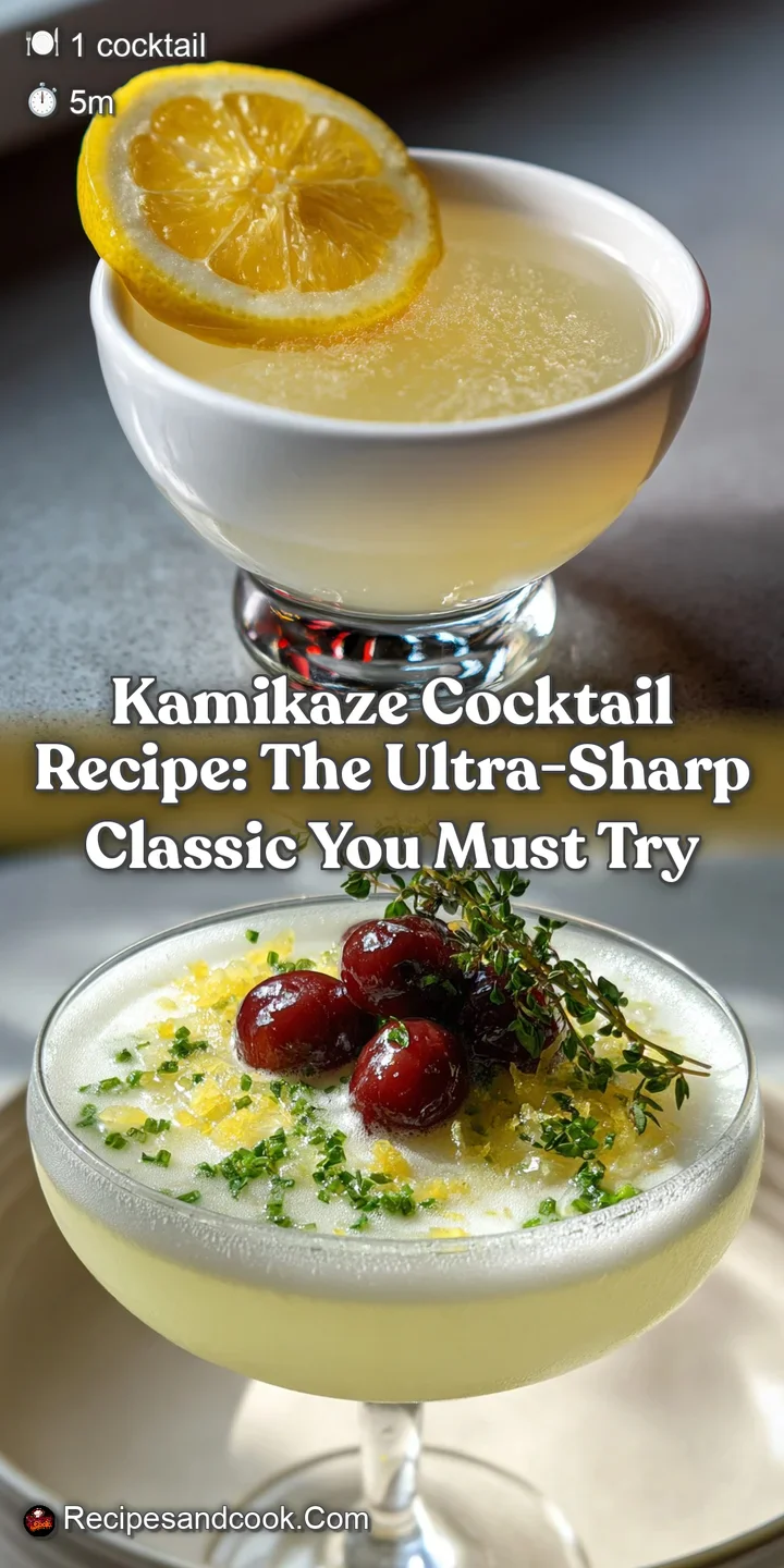 Kamikaze Cocktail Recipe: The Ultra-Sharp Classic You Must Try