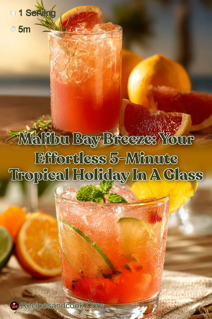 Malibu Bay Breeze: Your Effortless 5-Minute Tropical Holiday in a Glass