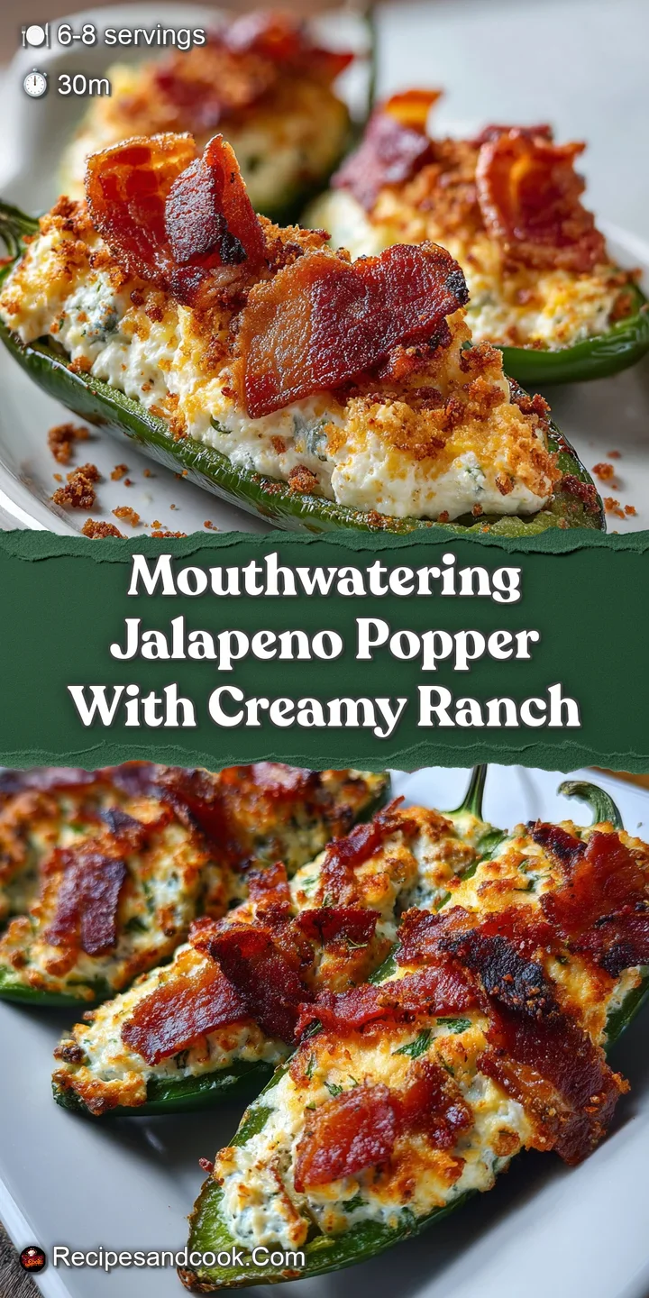 Close-up of a jalape&ntilde;o popper: bubbly melted cheese, crispy bacon, and a peek of the creamy, tangy filling inside.