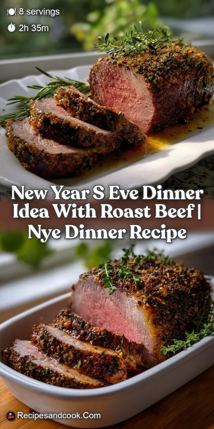 Close-up of succulent roast beef, perfectly seared with a juicy interior. The rich brown crust contrasts with the tender, ...