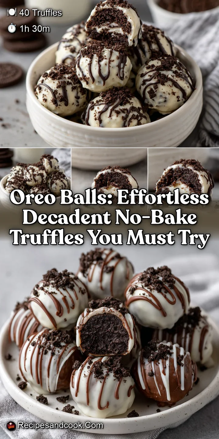 Oreo Balls: Effortless Decadent No-Bake Truffles You Must Try