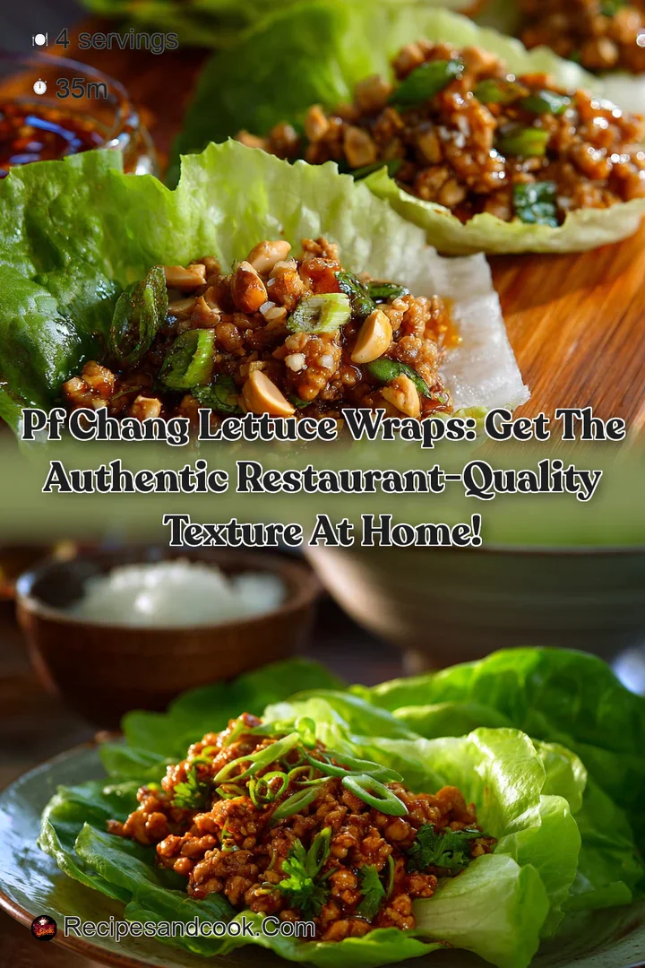 PF Chang Lettuce Wraps: Get the authentic restaurant-quality texture at home!