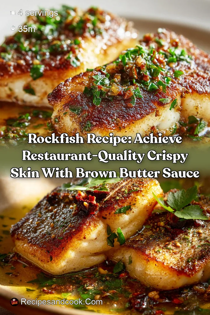 Rockfish Recipe: Achieve Restaurant-Quality Crispy Skin with Brown Butter Sauce