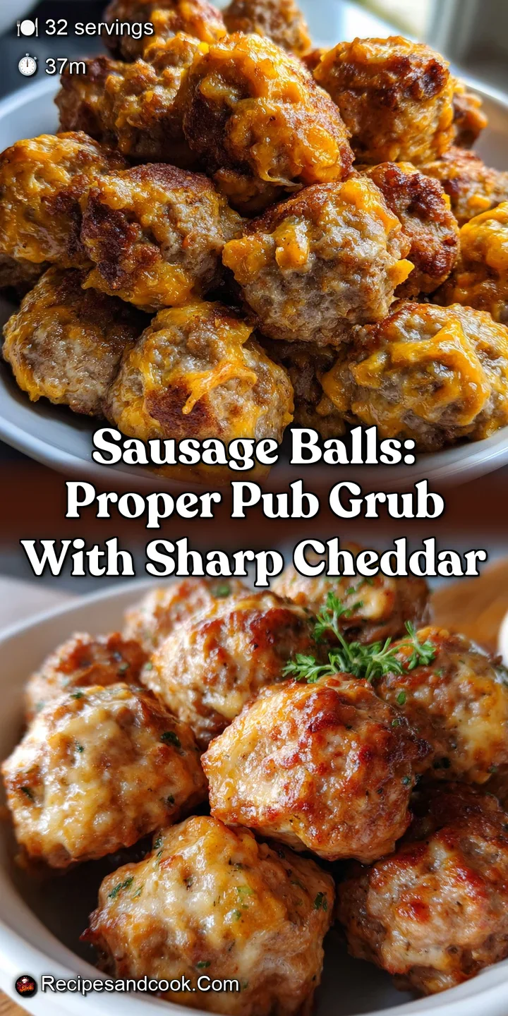 Sausage Balls: Proper Pub Grub with Sharp Cheddar