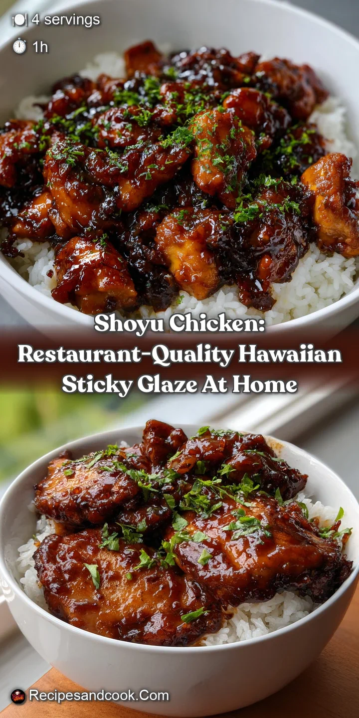 Shoyu Chicken: Restaurant-Quality Hawaiian Sticky Glaze At Home
