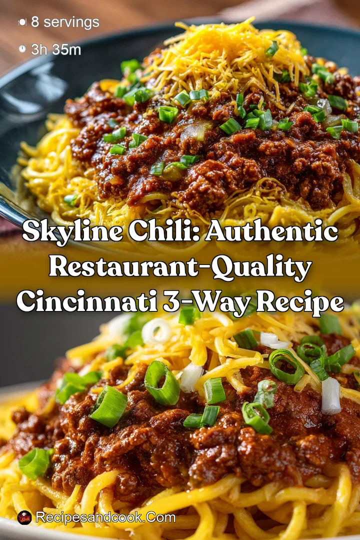 Skyline Chili: Authentic Restaurant-Quality Cincinnati 3-Way Recipe