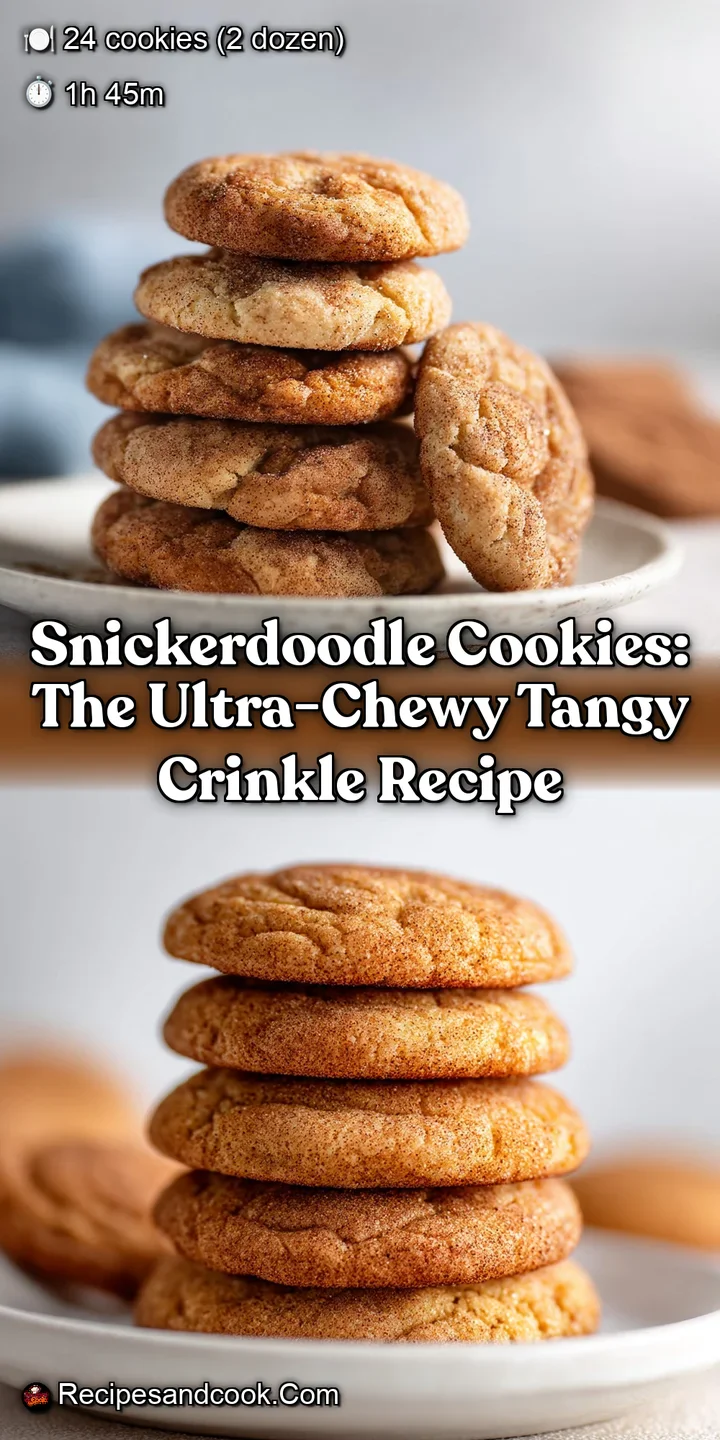 Snickerdoodle Cookies: The Ultra-Chewy Tangy Crinkle Recipe