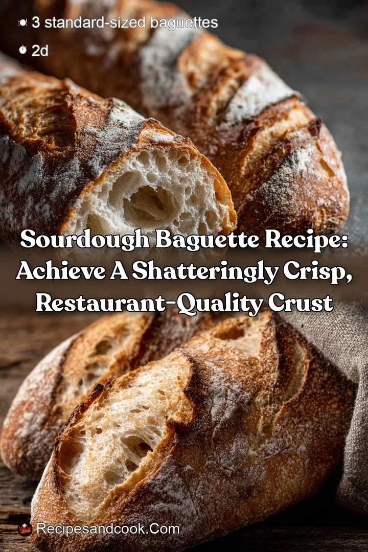 Sourdough Baguette Recipe: Achieve a Shatteringly Crisp Restaurant-Quality Crust