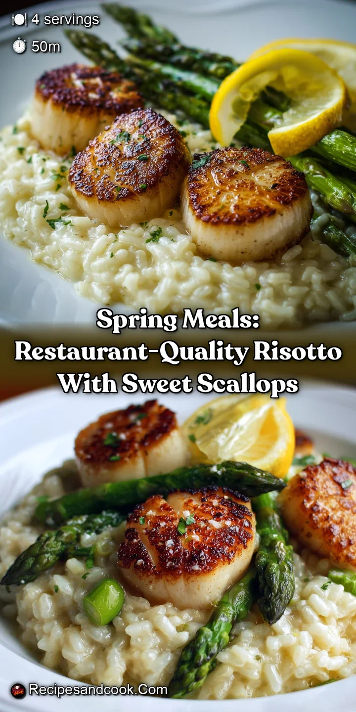 Spring Meals: Restaurant-Quality Risotto with Sweet Scallops