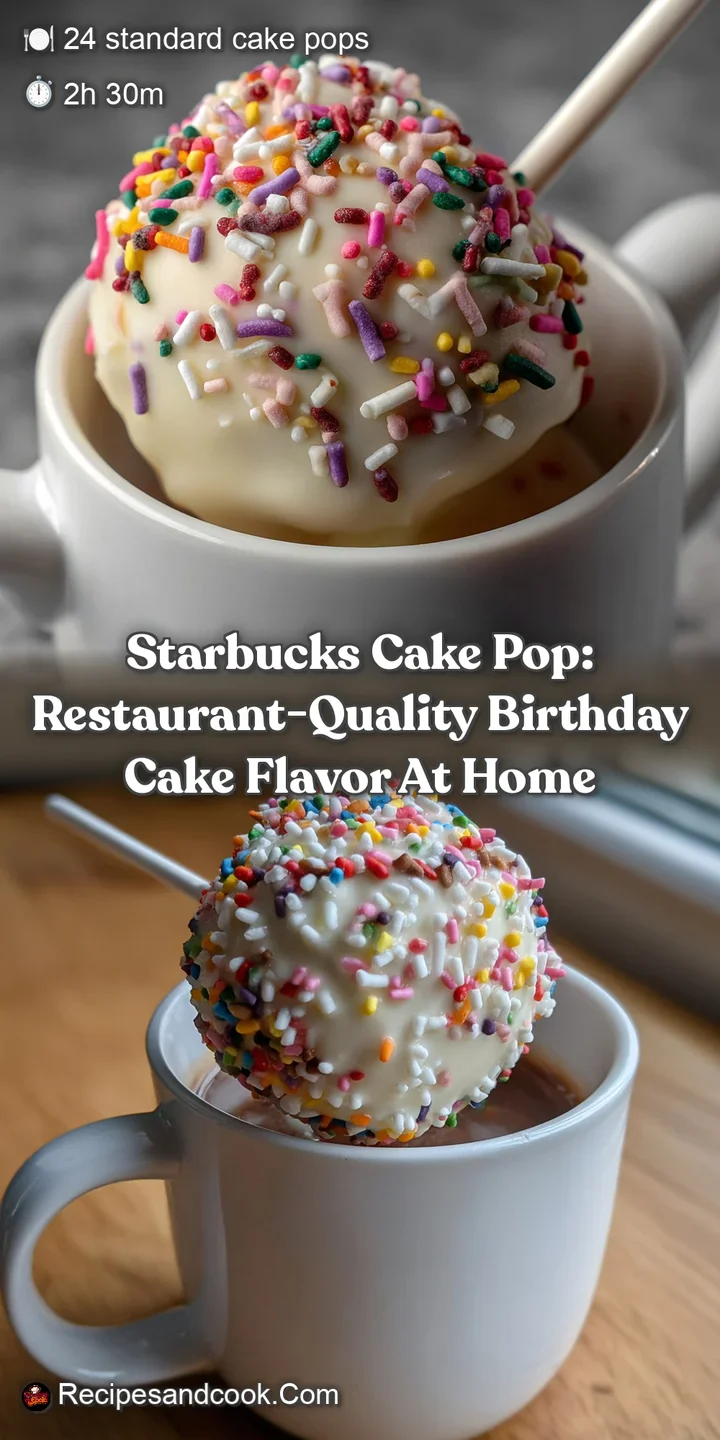Starbucks Cake Pop: Restaurant-Quality Birthday Cake Flavor At Home