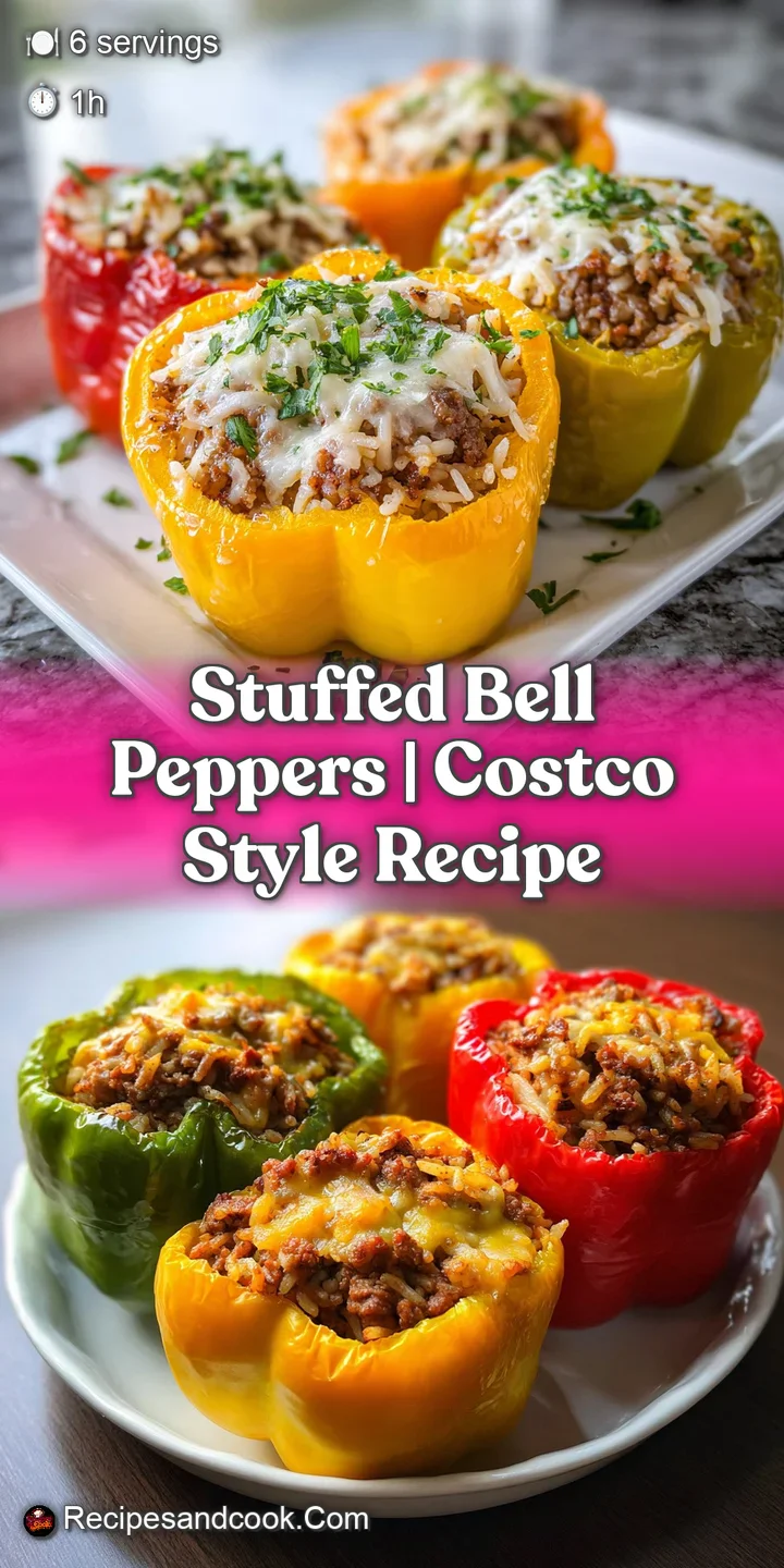 Close-up: a juicy stuffed bell pepper. Golden-brown crust of melted cheese and a peek at the savory filling of meat and rice.