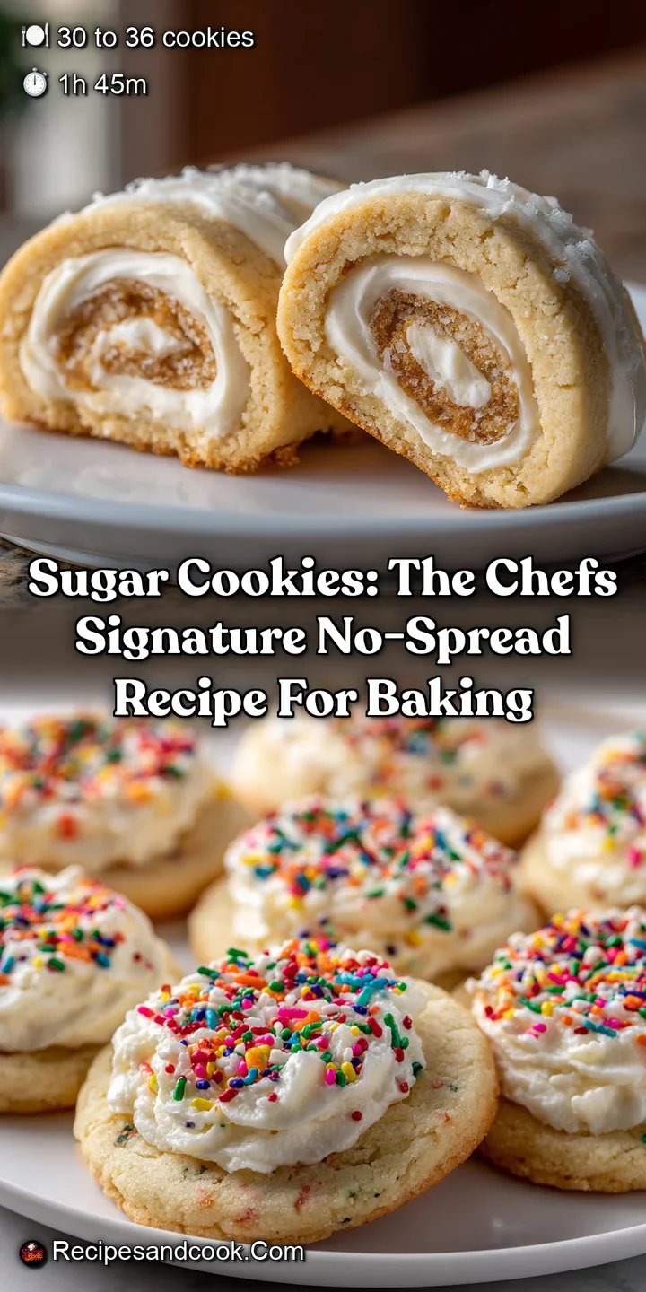 Sugar Cookies: The Chefs Signature No-Spread Recipe for Baking