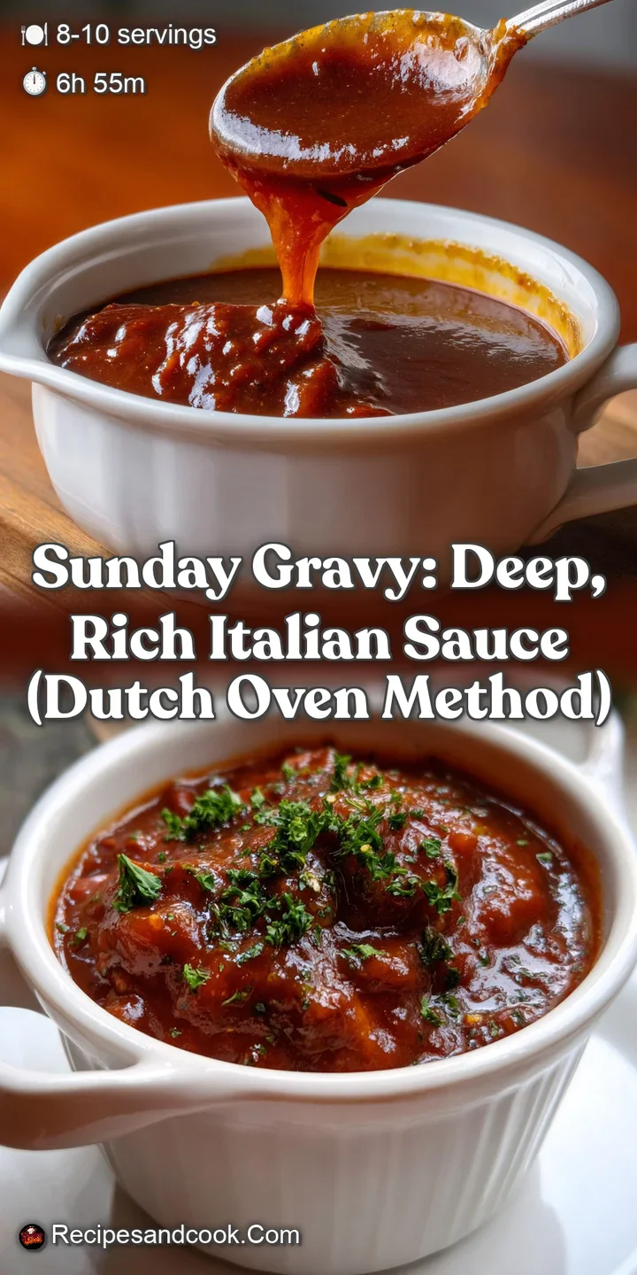 Sunday Gravy: Deep Rich Italian Sauce (Dutch Oven Method)