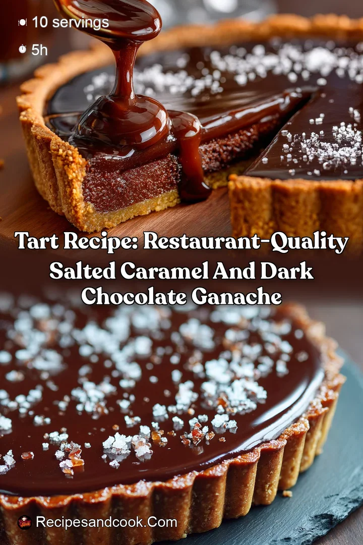 Tart Recipe: Restaurant-Quality Salted Caramel and Dark Chocolate Ganache