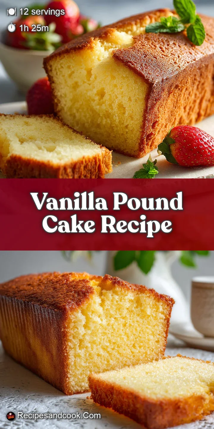 Close-up view of buttery pound cake. See the tight crumb, golden crust, and a dusting of powdered sugar. Ready to enjoy ev...