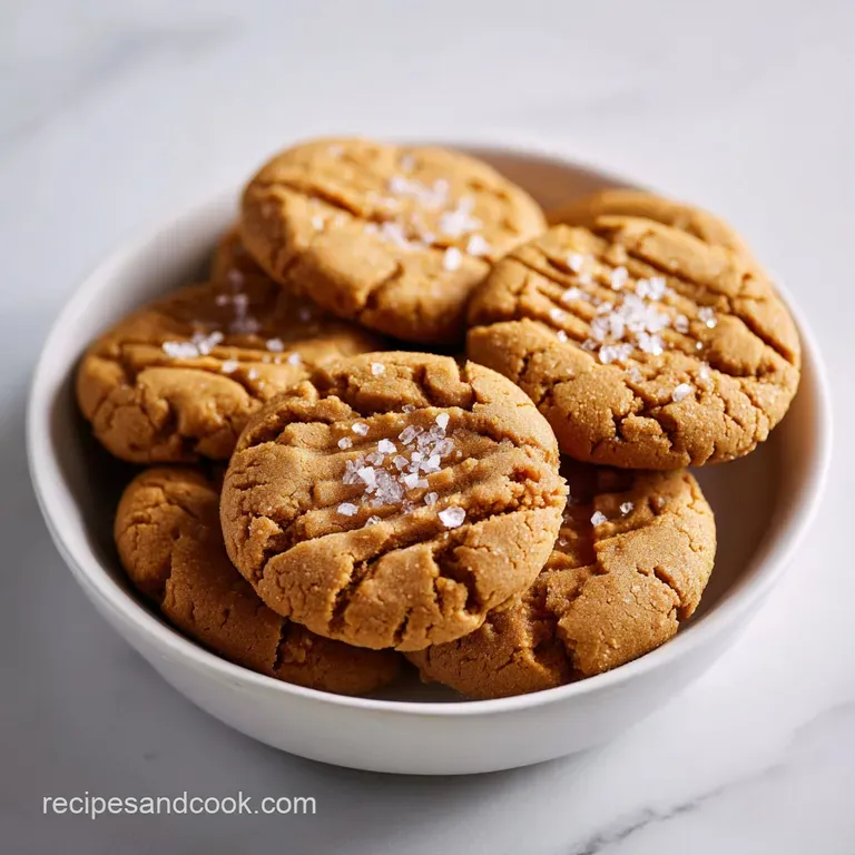 Peanut Butter Cookies with Sea Salt