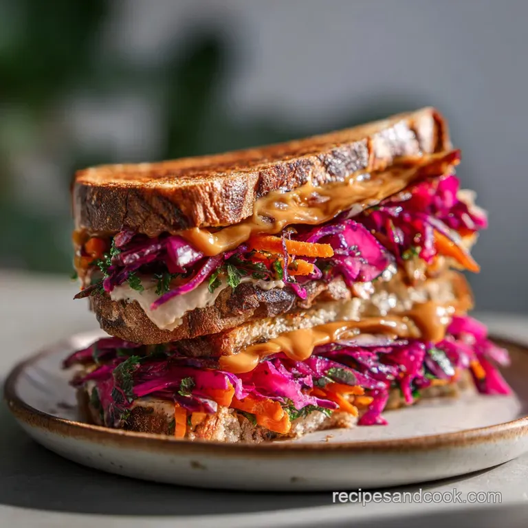 Stacked sandwich halves reveal layers of tender, slow-cooked filling, with a vibrant green lettuce and juicy tomato slice.