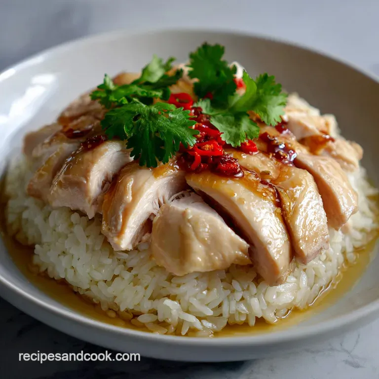 Hainan Chicken Rice: the Silky Classic Recipe presentation