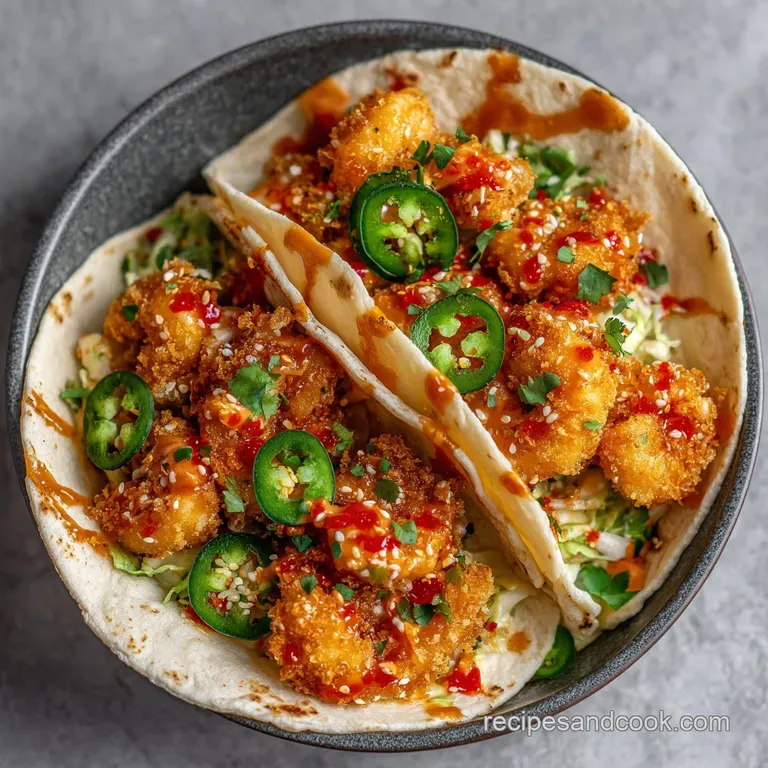 Three overflowing tacos artfully arranged on a rustic wooden board, garnished with fresh cilantro.