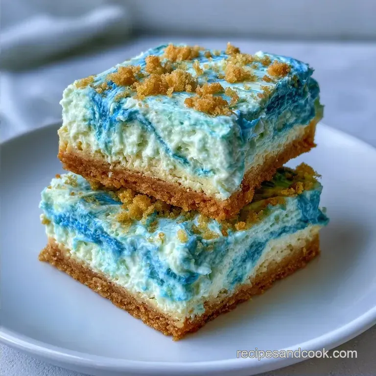 No Bake Blue Raspberry Dream Bars