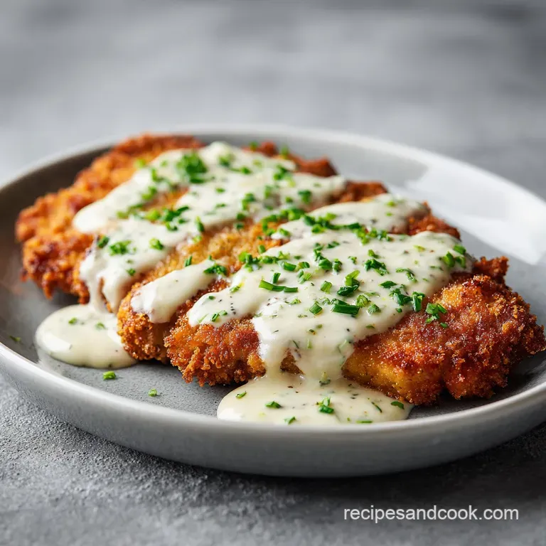 Plated chicken fried steak, perfectly golden, sits atop mashed potatoes with a side of green beans.