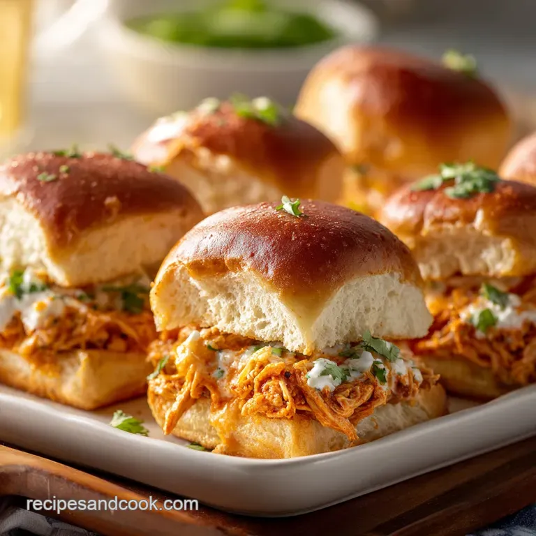 Zesty Buffalo Chicken Sliders: Sheet Pan Recipe