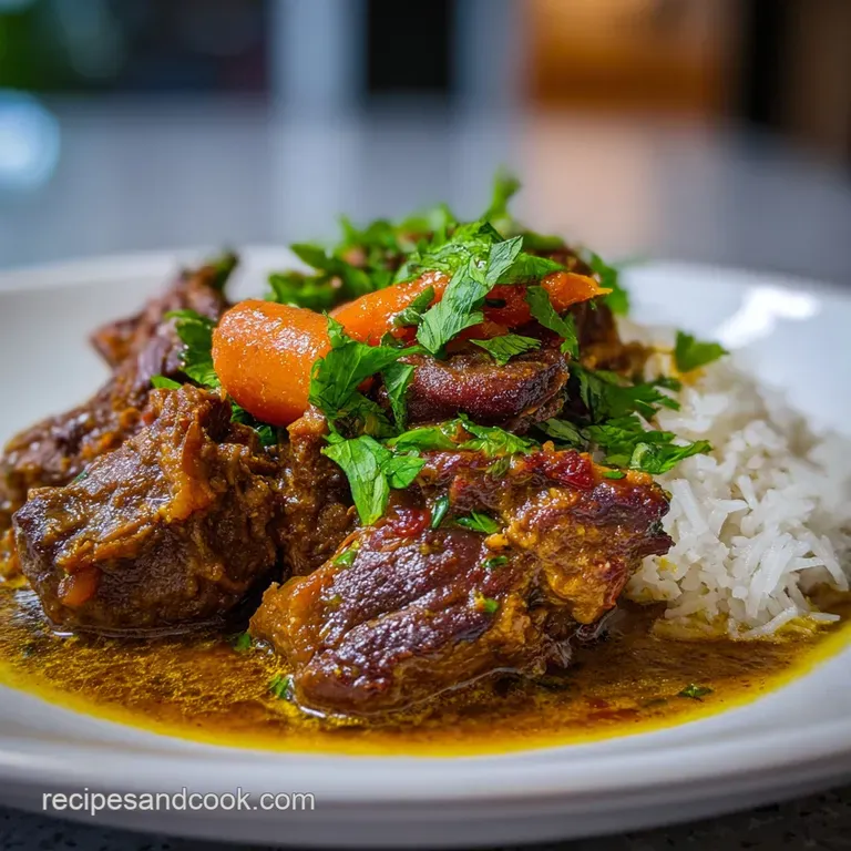 Caribbean Lamb Stew With Potatoes