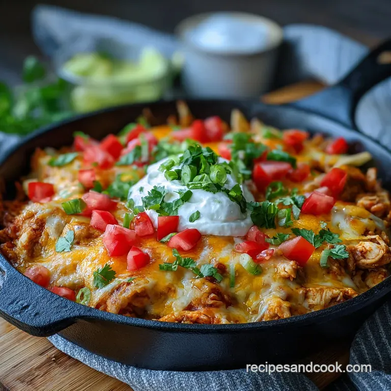 Cheesy Chicken Taco Skillet Recipe