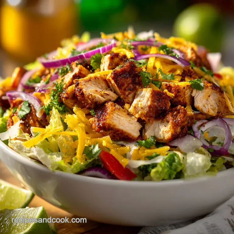 Chicken Taco Salad Recipe: Vibrant & Flavorful
