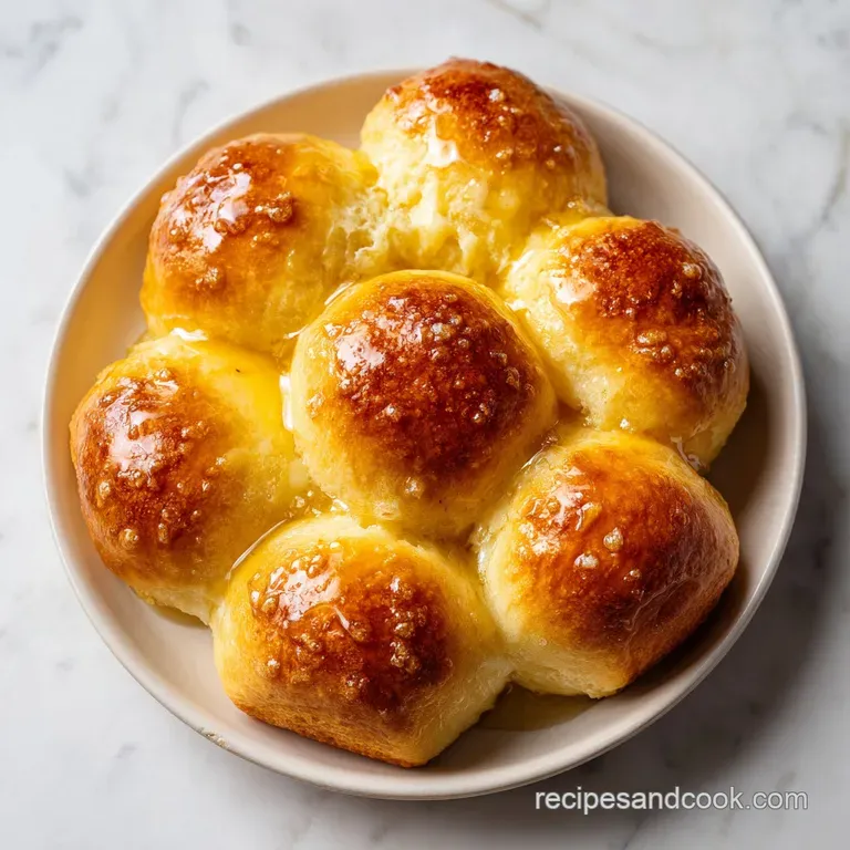 A basket of warm, fluffy yeast rolls paired with a small dish of whipped cinnamon butter and a sprig of fresh parsley.