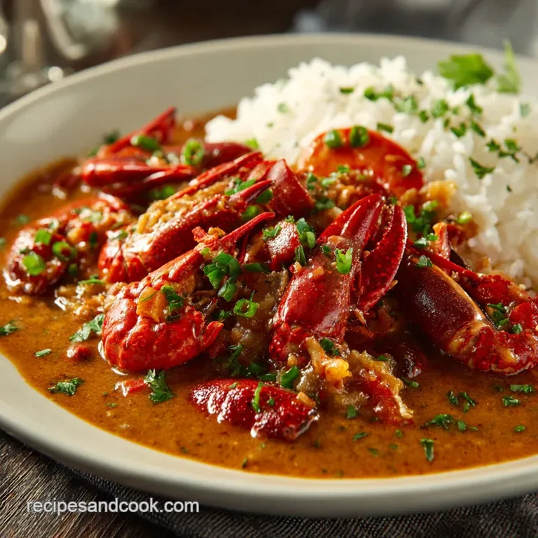 Crawfish Recipes: Authentic Crawfish &Eacute;touff&eacute;e - a Proper Bayou Stew presentation