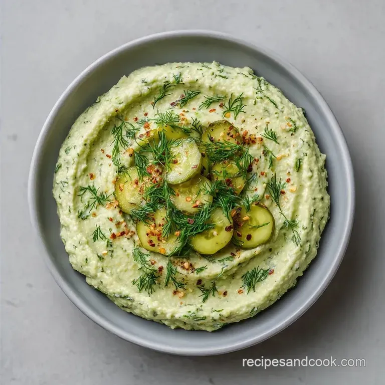 Dill Pickle Hummus: Zesty and Vibrant