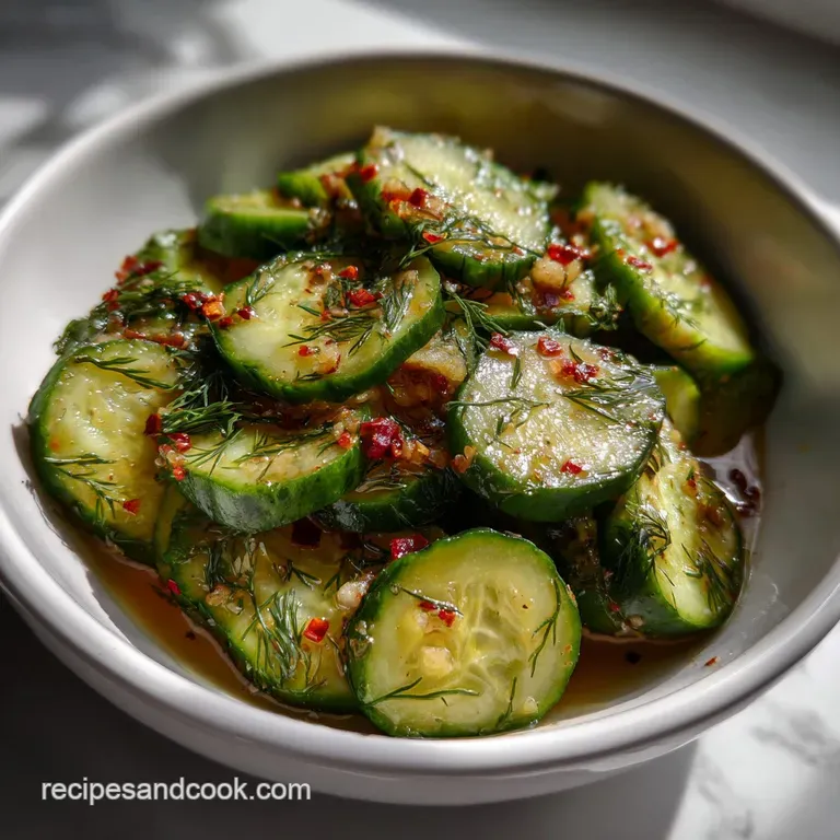 Cucumber Salad: Crisp Tangy Marinated Recipe