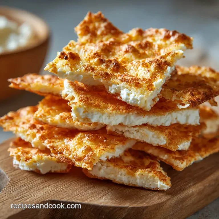 Cottage Cheese Chips: Savoury High-Protein Ultra-Crispy Crunch presentation